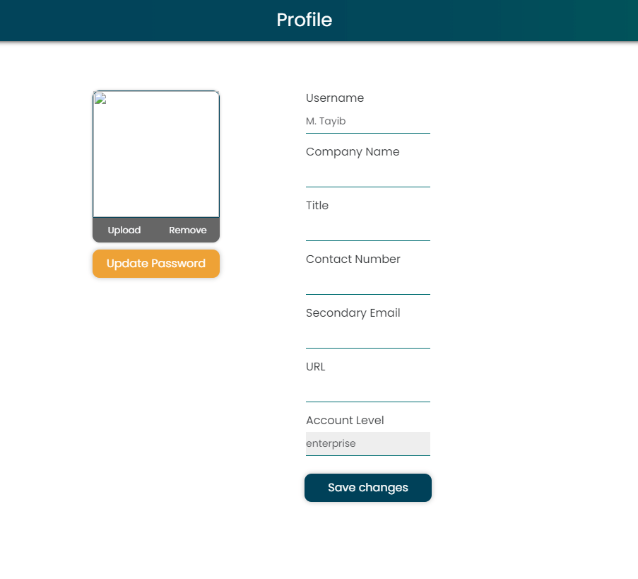 Profile Options