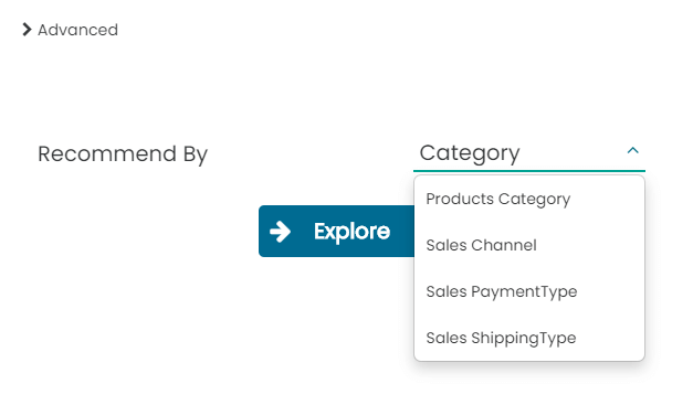 Product recommendations - connect data