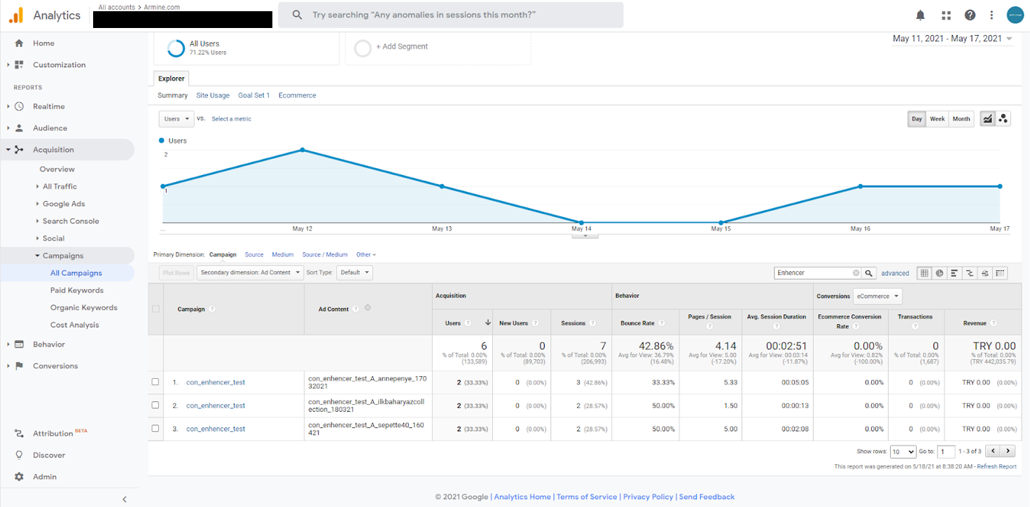 google performance evaluation